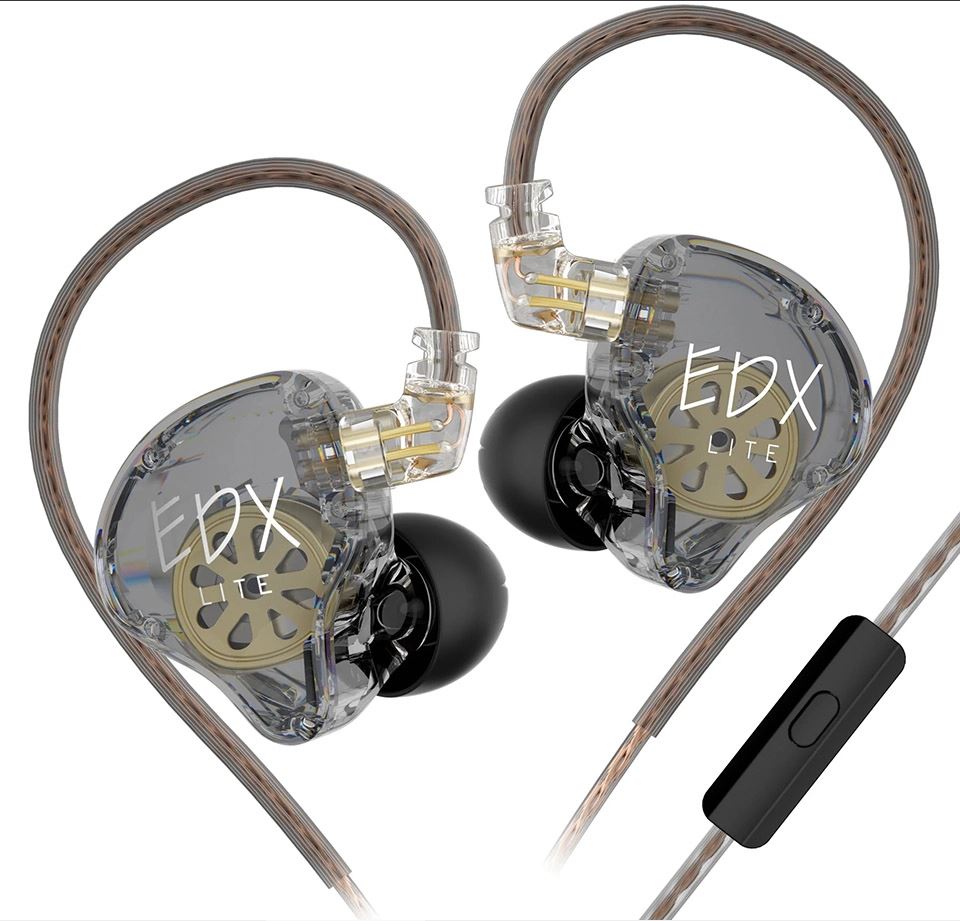 Audífonos KZ EDX LITE + Accesorios + Espumas + Estuche.