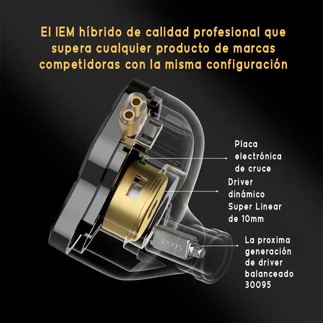 Audifonos KZ ZSN PRO 2 + Espumas + Estuches.