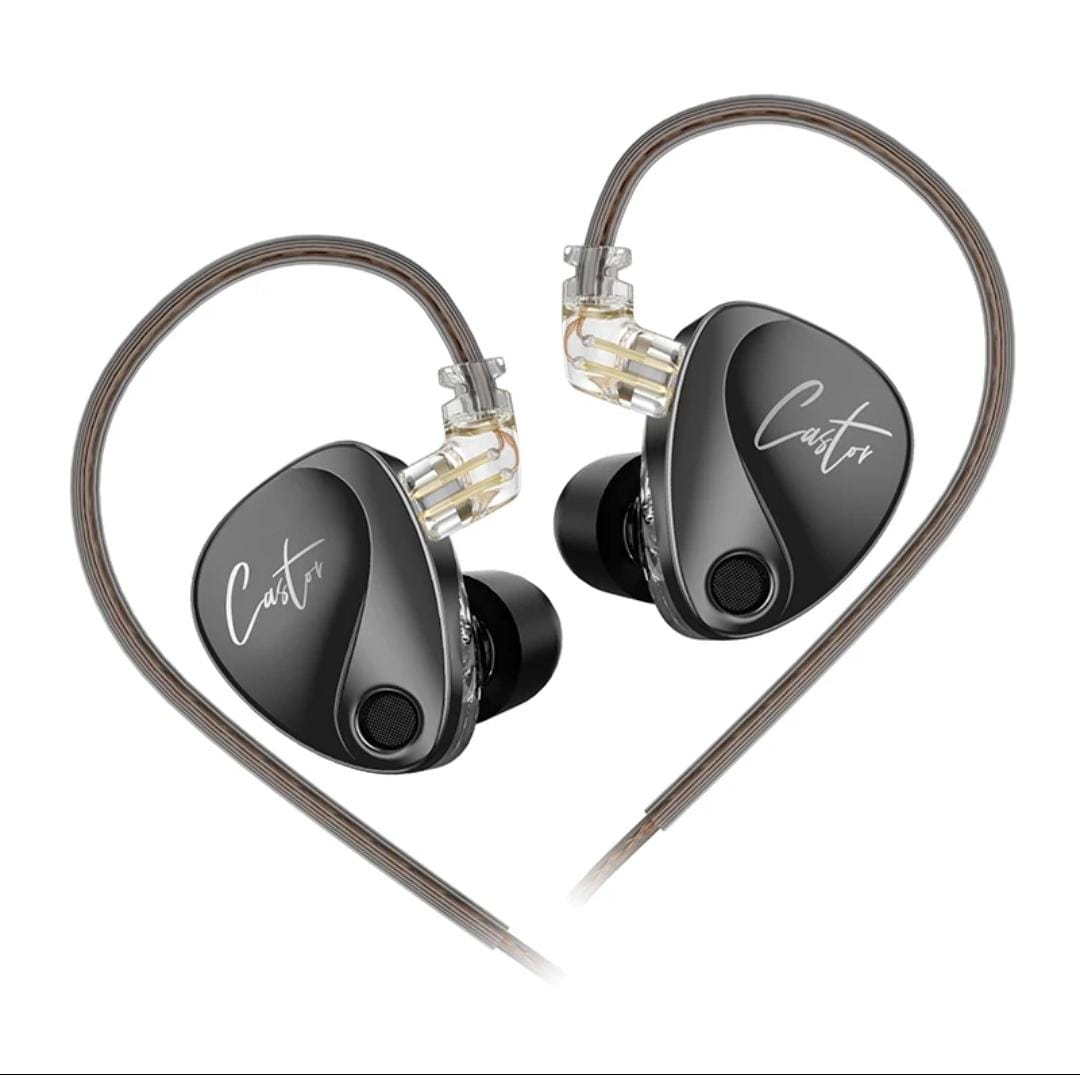 Audífonos KZ Castor Improved Bass + Espumas + Estuche.