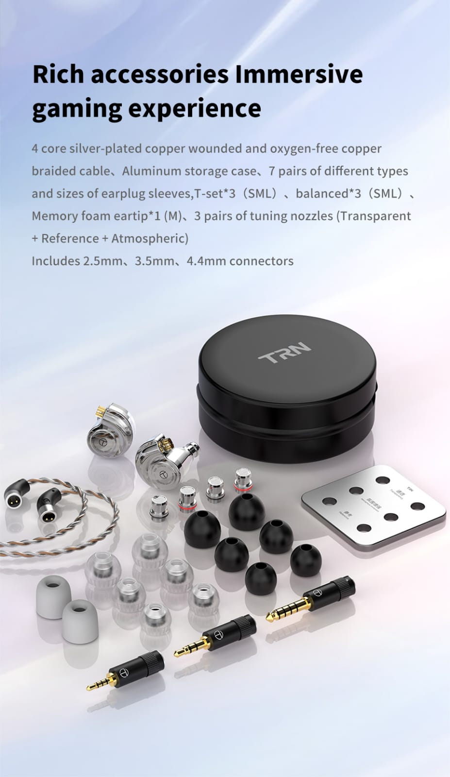 Audífonos TRN Conch + Gomas + Estuche + Envió Gratis.