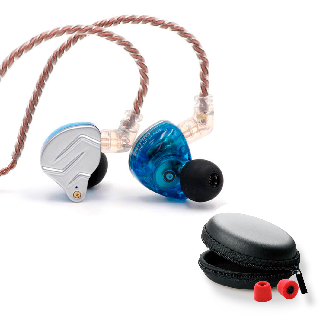 Audífonos KZ ZSN PRO + Espumas acústicas + Estuche