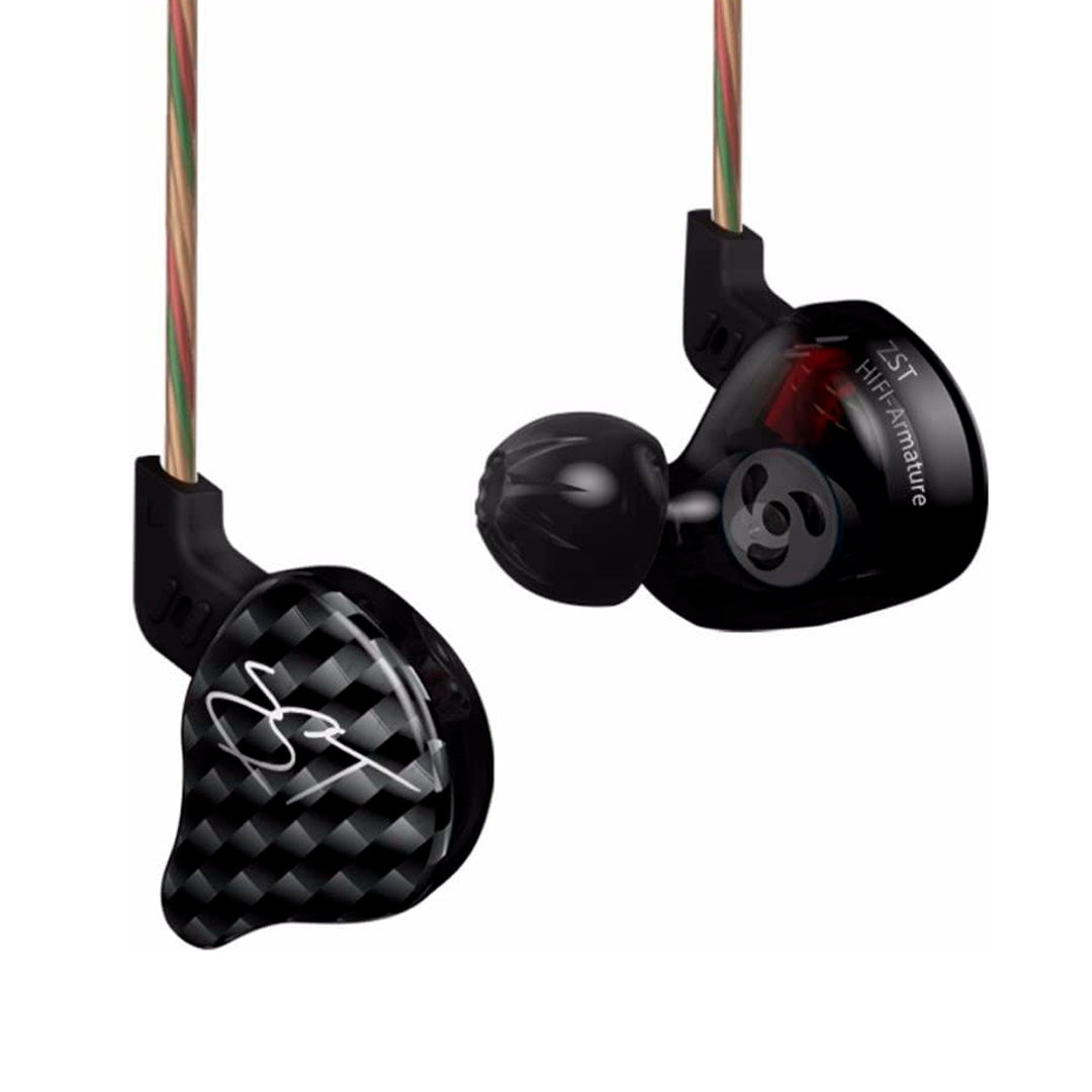 Audífonos Inears KZ ZST + Espumas acústicas + Estuche