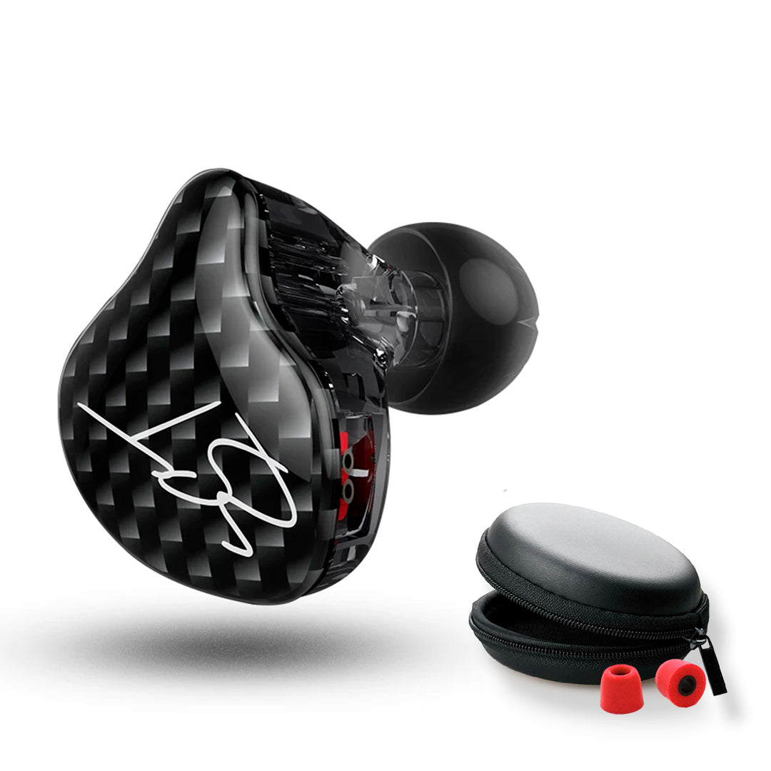 Audífonos Inears KZ ZST + Espumas acústicas + Estuche