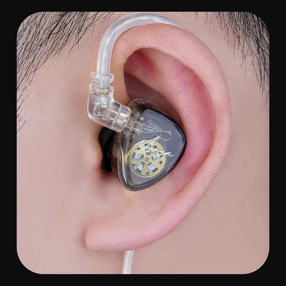 Audífonos KZ MERGA + Accesorios + Espumas + Estuche.