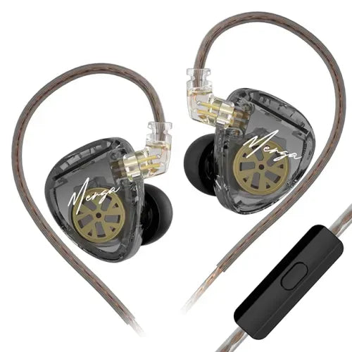 Audífonos KZ MERGA + Accesorios + Espumas + Estuche.