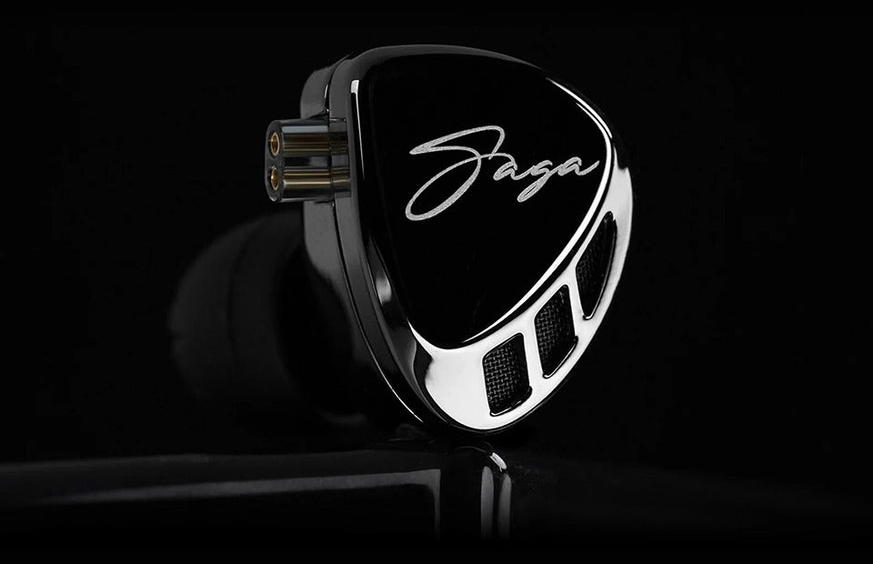 Audífonos KZ Saga + Accesorios + Espumas + Estuche.