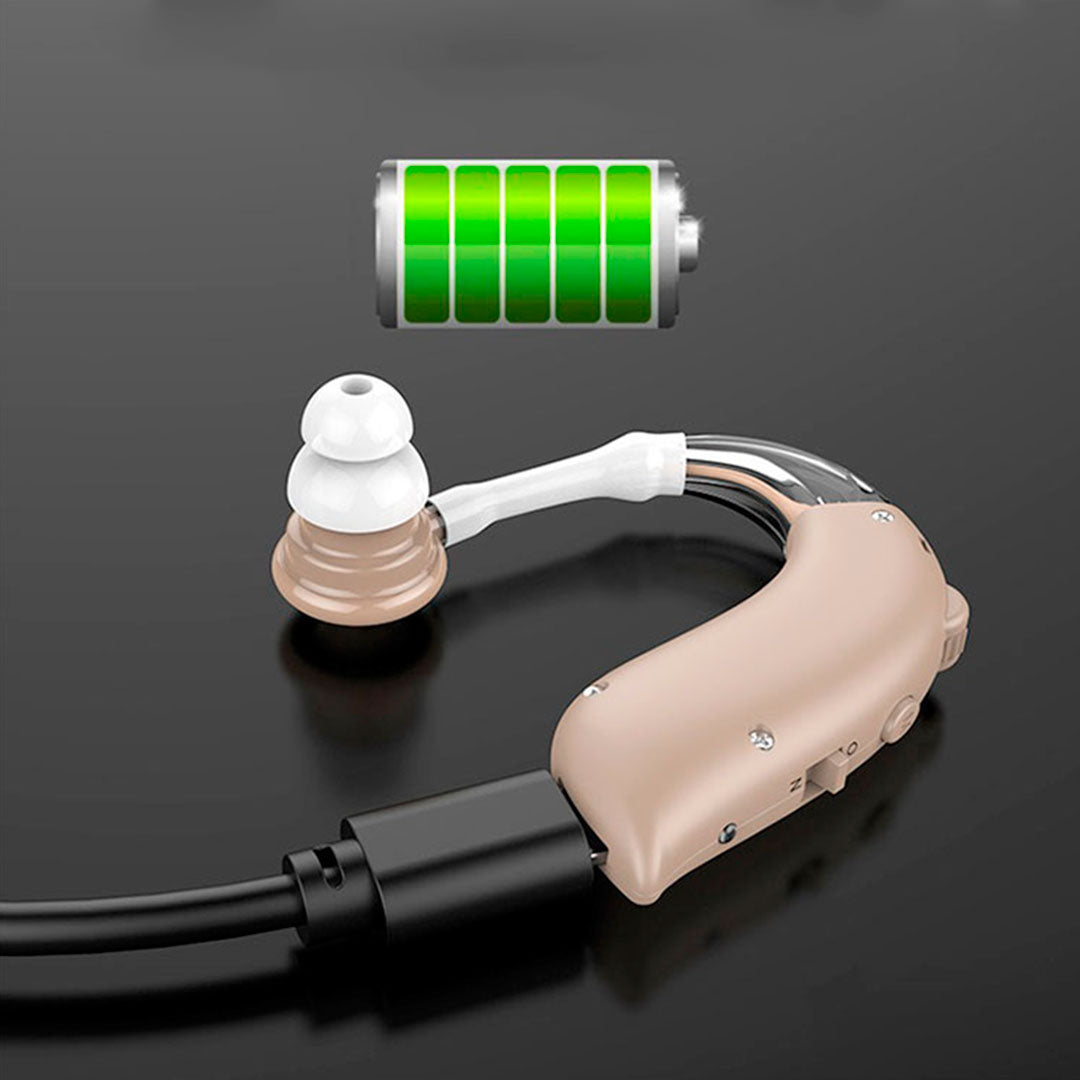 Audífono para Sordos Individual – (Perdida Severa de Audición) + Kit de Limpieza para Oídos de Regalo
