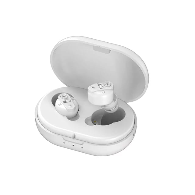 Audífono para Sordos Individual – (Perdida Moderada de Audición) + Kit de Limpieza para Oídos de Regalo.